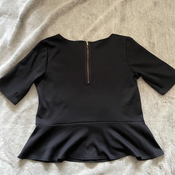 Short Sleeve Peplum Shirt - Picture 4 of 7